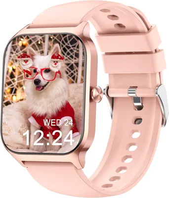 Produktbild von Popglory Smartwatch mit Telefonfunktion 1.85 Inch Display Gesundheits und Fitness Tracking