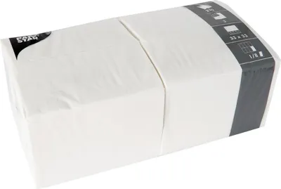 Zdjęcie produktu dla PAPSTAR  14234 PAPSTAR Bistroservietten, 330 x 330 mm, 3-lagig, weiß