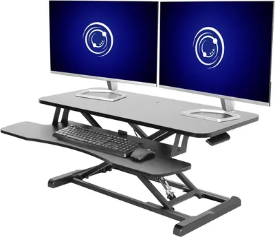 Produktbild von Bürohöhenversteller - Bürostandaard - Stehpult - Verstellbarer Schreibtisch - Ergonomischer Arbeitsplatz