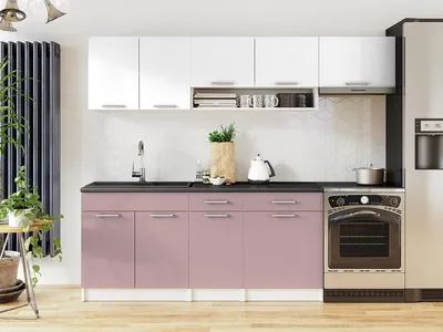 Obrázek produktu pro Kuchyňská linka VIVIEN 240cm - Bílá + kobe
