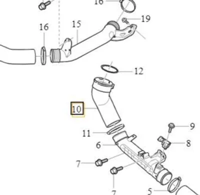 Image de VOLVO XC40 Refroidisseur d'air de suralimentation Collecteur 2.0T 2.0D OE