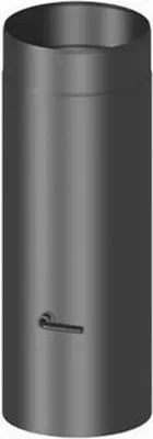 Produktbild von H&M Rauchrohr Ø 150 mm 500 mm lang mit Drosselklappe gussgrau Kaminrohr Ofenrohr