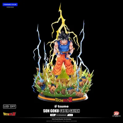Productafbeelding van Dragon Ball Z HQS Dioramax Figuur 1/4 Son Goku Super Saiyan, 51 cm