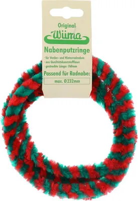 Obrázok produktu pre Wüma Nabenputzringe Set Mz Rot/Hellgruen