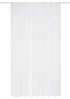 Plisseegardine 175x450 cm, weiß, halbtransparent, 1 Stück