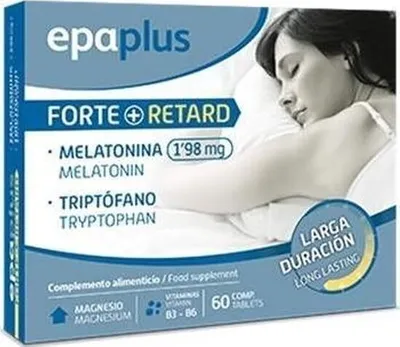 Immagine prodotto di Epaplus Forte Retard Melatonina e triptofano 60 compresse