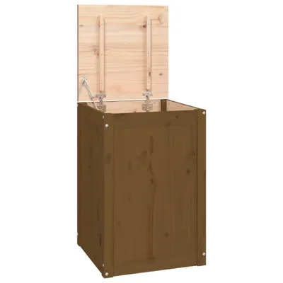 Produktbild von vidaXL Wäschetruhe Honigbraun 44x44x66 cm Massivholz Kiefer