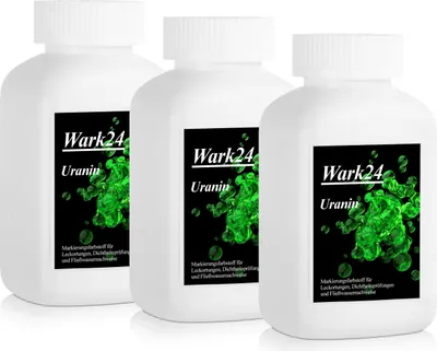 Produktbild von Wark24 Uranin 100g Fluorescein Dichtigkeitsprüfungen Strömungsanalyse (3er Pack)