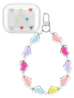 Produktbild von kwmobile Hülle kompatibel mit Sony LinkBuds S Case mit Schlaufe - TPU Silikon Schutzhülle Cover Kopfhörer Transparent Mehrfarbig