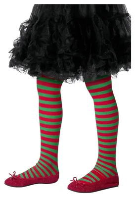 Produktbild von Smiffys - Strumpfhosen für Kinder SM1522 (122-152) (Rot/Grün)