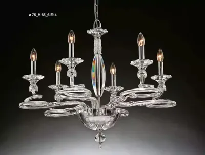 Obrázok produktu pre Krištáľový sklenený luster lampa závesný luster klasický luster