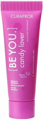 Obrázek produktu pro Curaprox Zubní pasta BE YOU Candy lover / pink mini, 10 ml