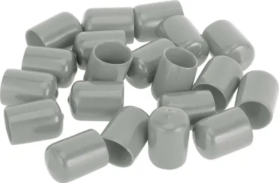 Produktbild von 20 Stück Zylindrische fürm Radmutter Bolzen Felgen Reifenmutter Schrauben Staubschutzkappe Abdeckung Mutter Schutz PVC Grau 21mm