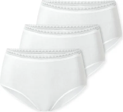 Produktbild von Schiesser Damen 3 er Pack Midi Gr. 46  weiss