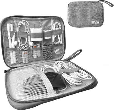Produktbild von Kompakter Reise-Organizer – Tasche für Kabel und Ladegeräte