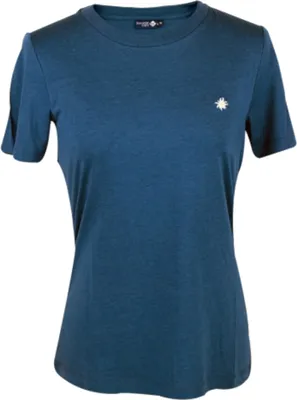 Produktbild von Bavarian Caps Damen T-Shirt Edelweiß Sommerfrische , Dunkelpetrol, M