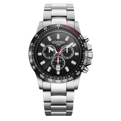 Produktbild von Roamer Herren Uhr Chronograph Quarz 861837 41 55 20 Rimini Edelstahl
