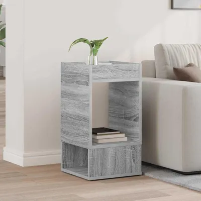 Produktbild von Langlebige Beistelltisch Wohnzimmer - elegante Design - Sofatisch/Couchtisch - Graues Sonoma 30x30x56cm Holzwerkstoff - Konsolentische Top2909478