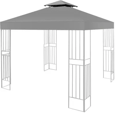 Image de Toit de pavillon - Imperméable et résistant à l'hiver - 300 x 300 x 22 cm