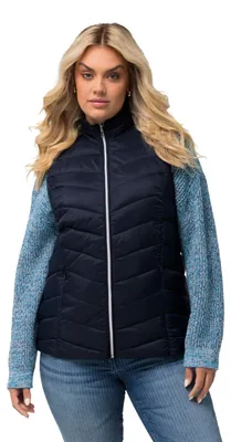 Immagine prodotto di Ulla Popken, abbigliamento da donna, taglie forti, gilet imbottito GRS HYPRAR, idrorepellente