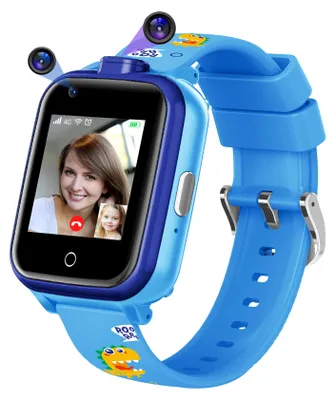 Obrázek produktu pro 4G chytré hodinky pro děti s videohovorem, dětské chytré hodinky s GPS, chytré hodinky pro děti s voláním SOS školní režim hry budík, dárky pro dívky chlapce, modré