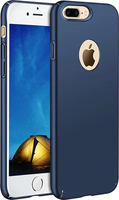 Obrázok produktu pre Pevné puzdro na mobilný telefón pre Apple iPhone 7 Plus / 8 Plus Slim Cover Matt ochranné puzdro, modré