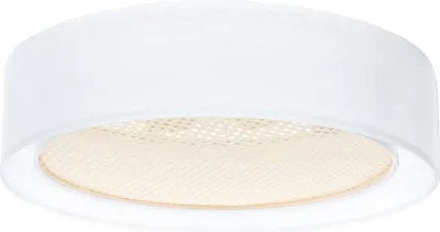 Produktbild von Deckenleuchte Ø 50 cm in Weiß Gold E27 2-flammig rund Modern Deckenlampe