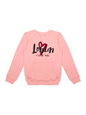 Immagine prodotto di Felpa da bambina London - rosa - 116