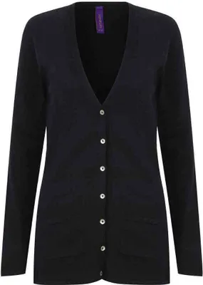 Immagine prodotto di Henbury - Cardigan con scollo a V per donna PC6450 (34 IT) (Blu marino)