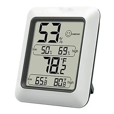 Produktbild von ANTCP digitales Thermometer Hygrometer Raumthermometer mit Protokollierung und Raumklimaanzeige für die Raumklimakontrolle Klimaüberwachung.