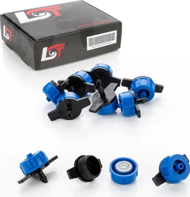 Produktbild von 10x Micro Dripper Mini Tropfer Garten Bewässerung druckreguliert blau 2L/h