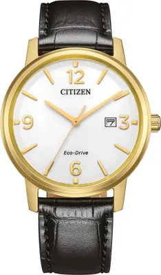 Zdjęcie produktu dla Męski zegarek Citizen model: BM6756-01A z białą tarczą i skórzanym paskiem