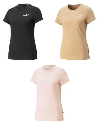 Produktbild von PUMA Damen ESS+ Embroidery Tee T-Shirt Logo Print Farbwahl NEU