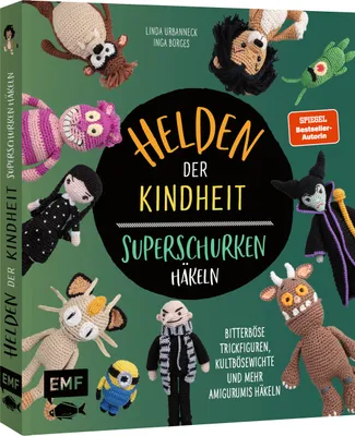 Zdjęcie produktu dla Helden der Kindheit - Das Häkelbuch der Superschurken