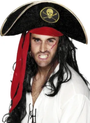Produktbild von Jolly Roger Piratenhut - Karneval Faschingskostüm