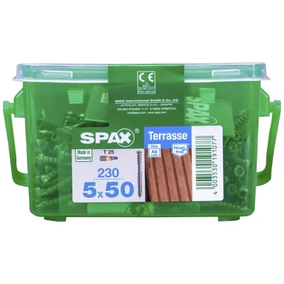 Obrázok produktu pre Skrutky do paluboviek Spax 5,0 x 50 mm TX 25 hlava valca - 230 ks.