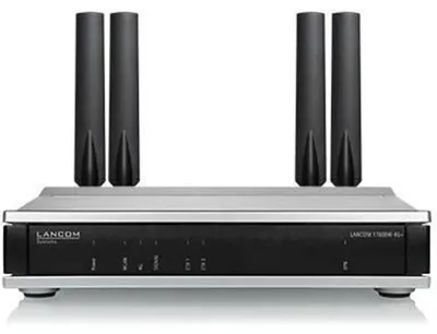 Produktbild von LANCOM 1780EW-4G+, Wi-Fi 5 (802.11ac), Dual-Band (2,4 GHz/5 GHz), Ethernet/LAN, 4G, Schwarz, Grau, Tabletop-Router