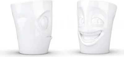 Zdjęcie produktu dla Zestaw kubków Fiftyeight Products - zabawny/smaczny biały