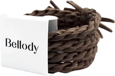 Produktbild von Bellody Haargummi Mocha Brown 4 Stück
