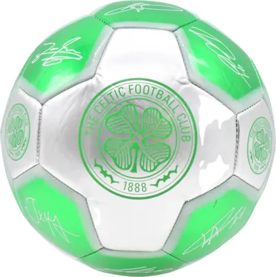 Produktbild von Celtic FC - Fußball mit Unterschriften RD3851 (5) (Grün/Silber)