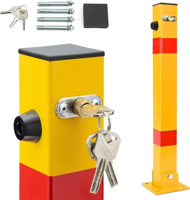 Produktbild von Parkpfosten Klappbar Parkplatzsperre Parkwatch Absperrpfosten 60x60x600mm