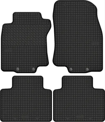 Produktbild von Gummimatten passend für Renault Koleos II (2017-2021)  Gummi Fußmatten Satz Schwarz + Stopper