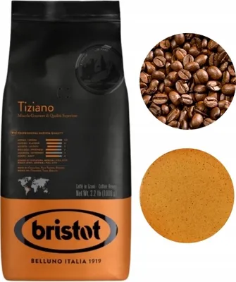 Produktbild von Bristot Tiziano schwarzer Bohnenkaffee 1kg