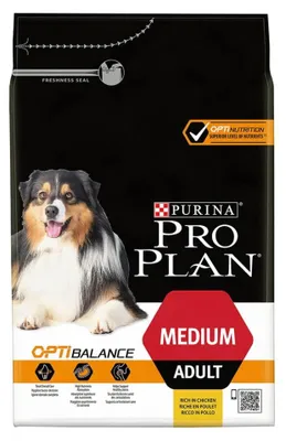 Produktbild von Mittelgroßes Hundefutter für ausgewachsene Hunde mit Optibalance Huhn - Purina Proplan