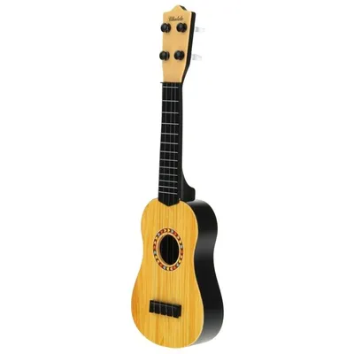 Imagen del producto de Ukelele para niños, instrumento musical de madera natural