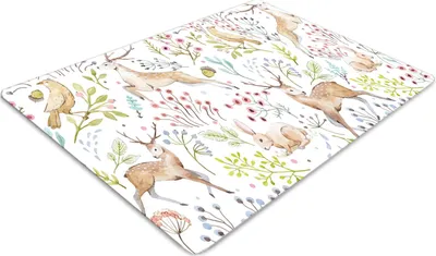 Obrázok produktu pre Podlahová ochranná podložka - Ochranná podložka pod stoličku - Podlahová podložka - 120x90 cm - Divoké zvieratá