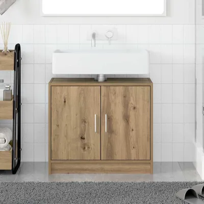 Immagine prodotto di Maison Exclusive - Mobile da bagno in rovere artigianale 63 x 29 x 55 cm Materiale ligneo