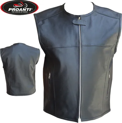 Produktbild von Motorradweste Leder Weste Kutte Chopper Motorrad Biker Lederweste