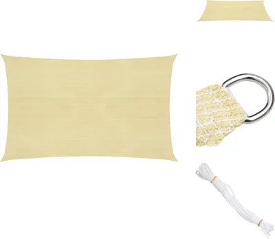 Obrázek produktu pro vidaXL Markýza 160 g/m² béžová 2,5x4,5 m HDPE - Slunečníky a sluneční clony