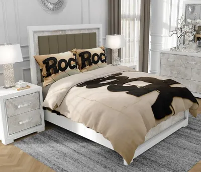 Produktbild von Bettwäsche 200x220 cm + 2x70x80 cm, 3-teilig, 100% Baumwolle, Satin, Reißverschluss, Bunt - SOVIO | So.0164